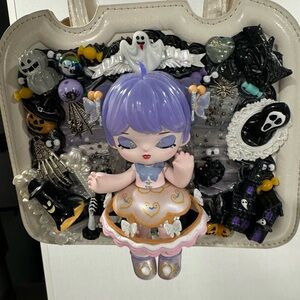 Unique Decorated Bag with Purple Doll